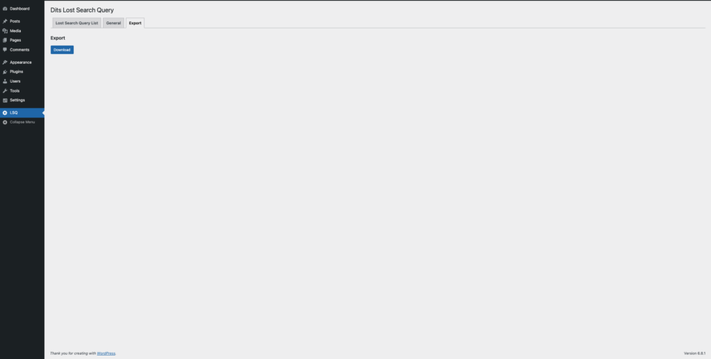 Lost Search Results by DITS