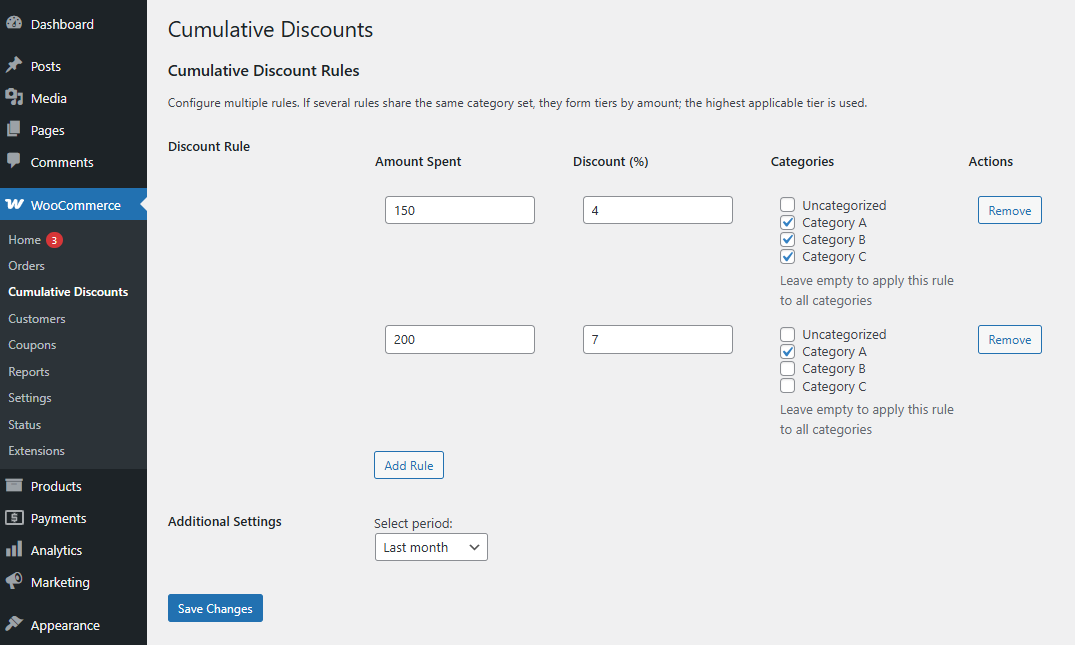 Bulk Discounts WooCommerce