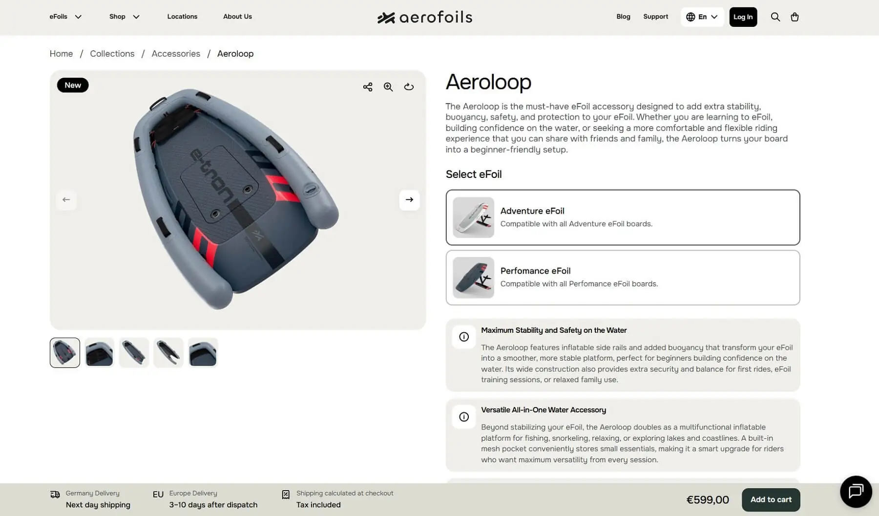 Advanced Shopify Web Development for Aerofoils GmbH