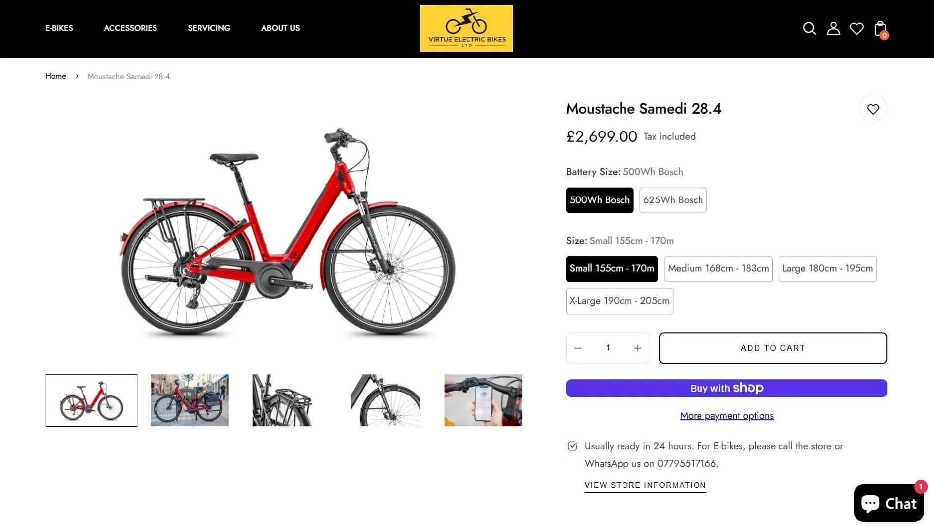 Shopify store Development for Virtue Electric Bikes