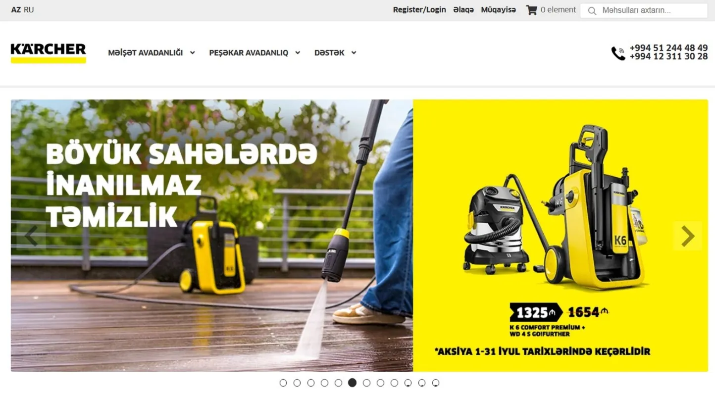 WooCommerce Development for Karcher Azerbaijan