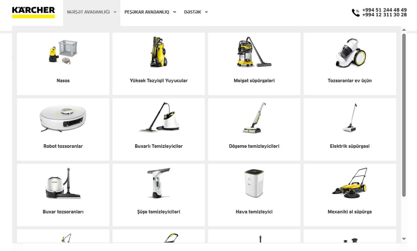 WooCommerce Development for Karcher Azerbaijan